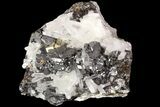 Sphalerite, Pyrite and Quartz Association - Peru #87748-2